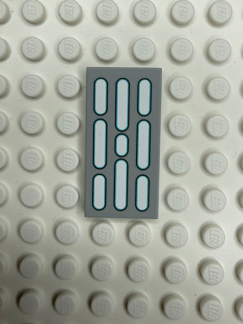 Light Panel 2x4 Tile: Light Bluish Gray 3 Row Panel
