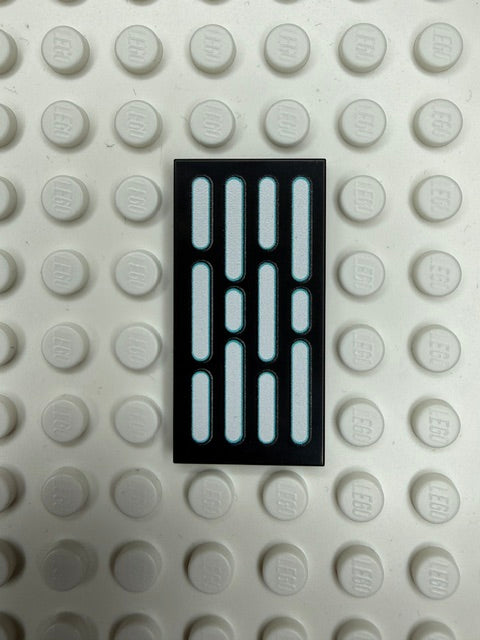Light Panel 2x4 Tile: Black 4 Row Panel
