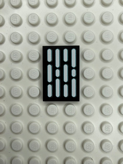 Light Panel 2x3 Tile: Black 4 Row Panel