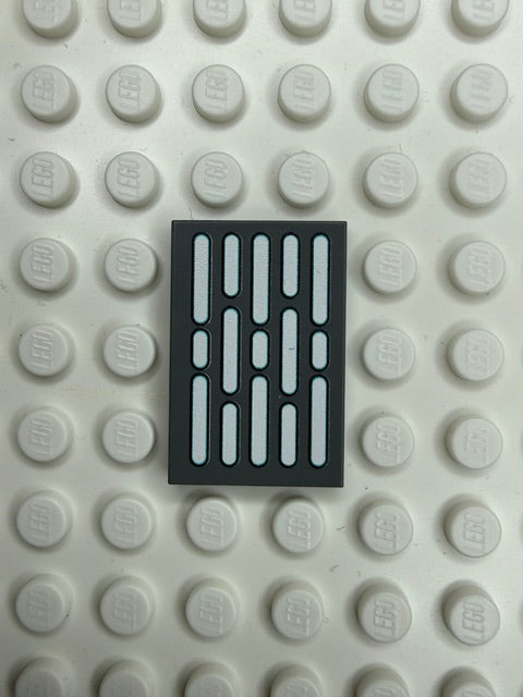 Light Panel 2x3 Tile: Dark Bluish Gray 5 Row Panel
