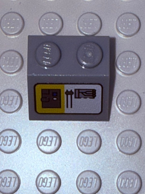 Control Panel 2x2 45 Degree Slope: Light Bluish Gray Control Panel 1