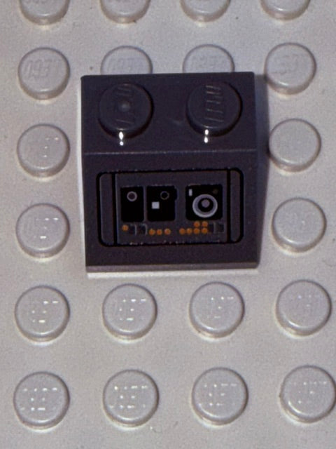 Control Panel 2x2 45 Degree Slope: Dark Bluish Gray Control Panel 2