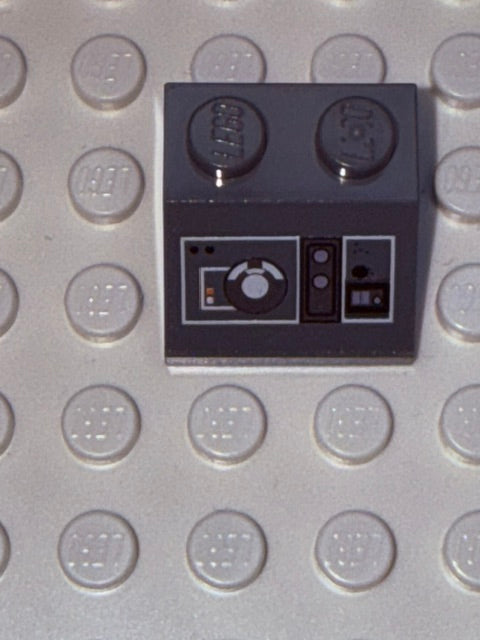 Control Panel 2x2 45 Degree Slope: Dark Bluish Gray Control Panel 8