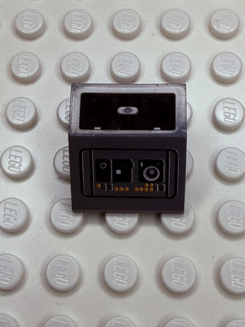 Control Panel 2x2 45 Degree Inverted Slope: Dark Bluish Gray Control Panel 2
