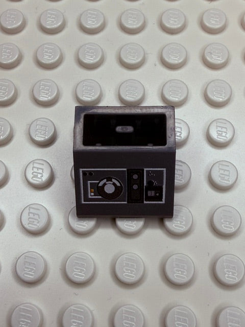 Control Panel 2x2 45 Degree Inverted Slope: Dark Bluish Gray Control Panel 8