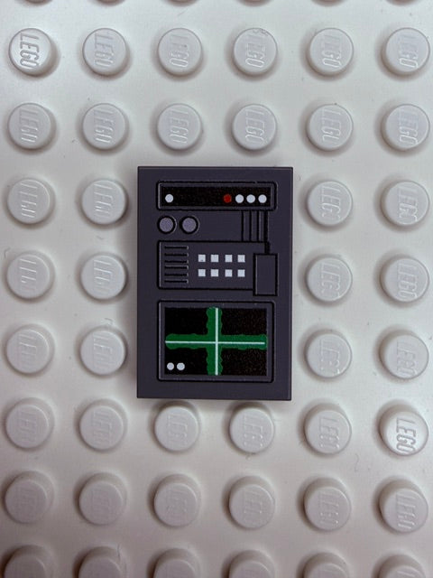 Control Panel 2x3 Tile: Dark Bluish Gray Control Panel 6