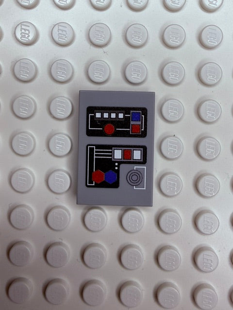 Control Panel 2x3 Tile: Light Bluish Gray Control Panel 2