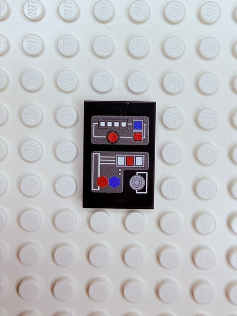 Control Panel 2x3 Tile: Black Control Panel 2