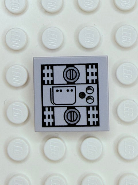 Control Panel 2x2 Tile: Light Bluish Gray Control Panel 3