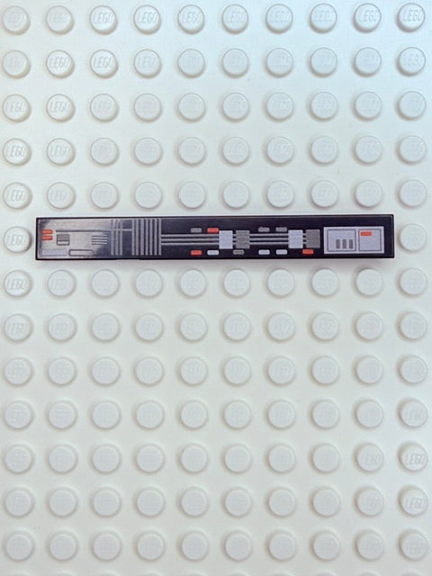 Control Panel 1x8 Tile: Black Control Panel 2