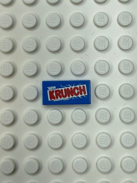 Food Snacks and Drinks 1x2 Tile: Krunch Candy Bar