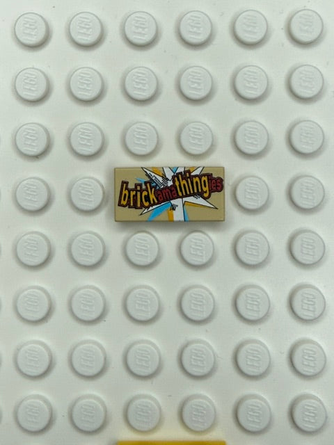 Food Snacks and Drinks 1x2 Tile: Brickamathingies Candy Bar
