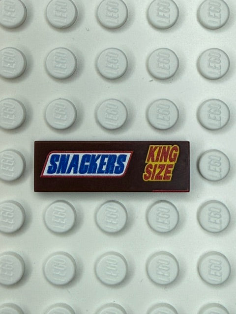 Food Snacks and Drinks 1x3 Tile: Snackers Candy Bar King Size
