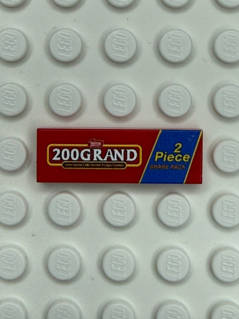 Food Snacks and Drinks 1x3 Tile: 200 Grand Candy Bar Share Size