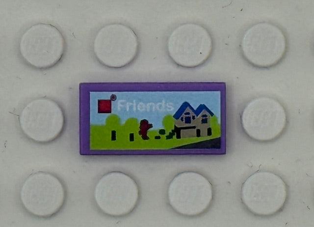 Toys and Games 1x2 Tile: Friends Style 3