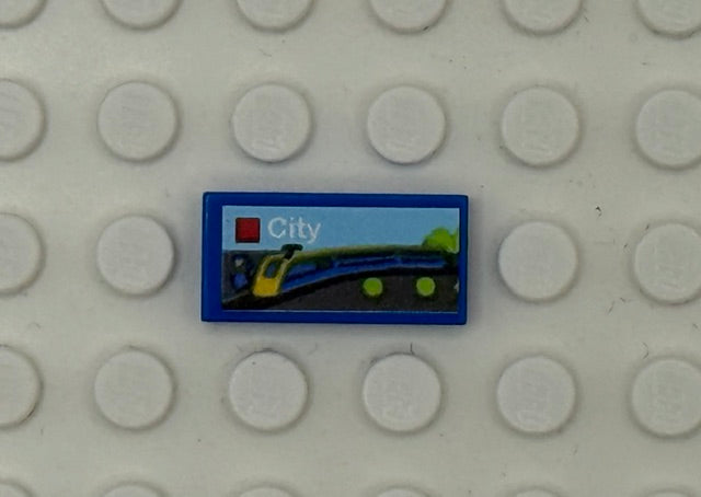 Toys and Games 1x2 Tile: City Style 2
