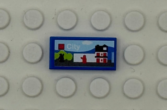 Toys and Games 1x2 Tile: City Style 3