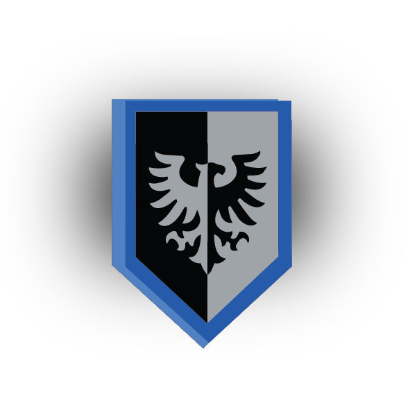 Castle 2x3 Pentagonal Tile: Black Falcons (Modern)