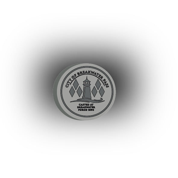 UV Printed City Details 2x2 Tile: Manhole Cover Style 11 Breakwater Pass