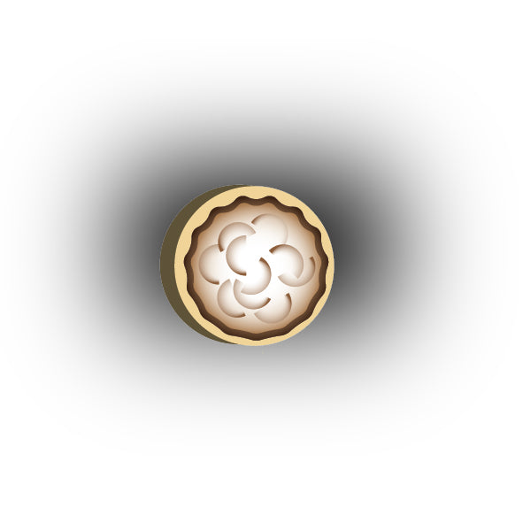 UV Printed Food Snacks and Drinks 2x2 Tile: Meringue Pie