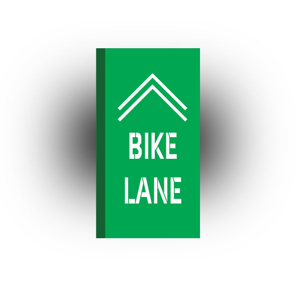 UV Printed City Details 2x4 Tile: Bike Lane Style 4