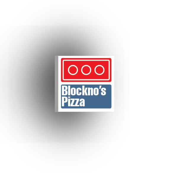 UV Printed Food Snacks and Drinks 2x2 Tile: Blockno's Pizza