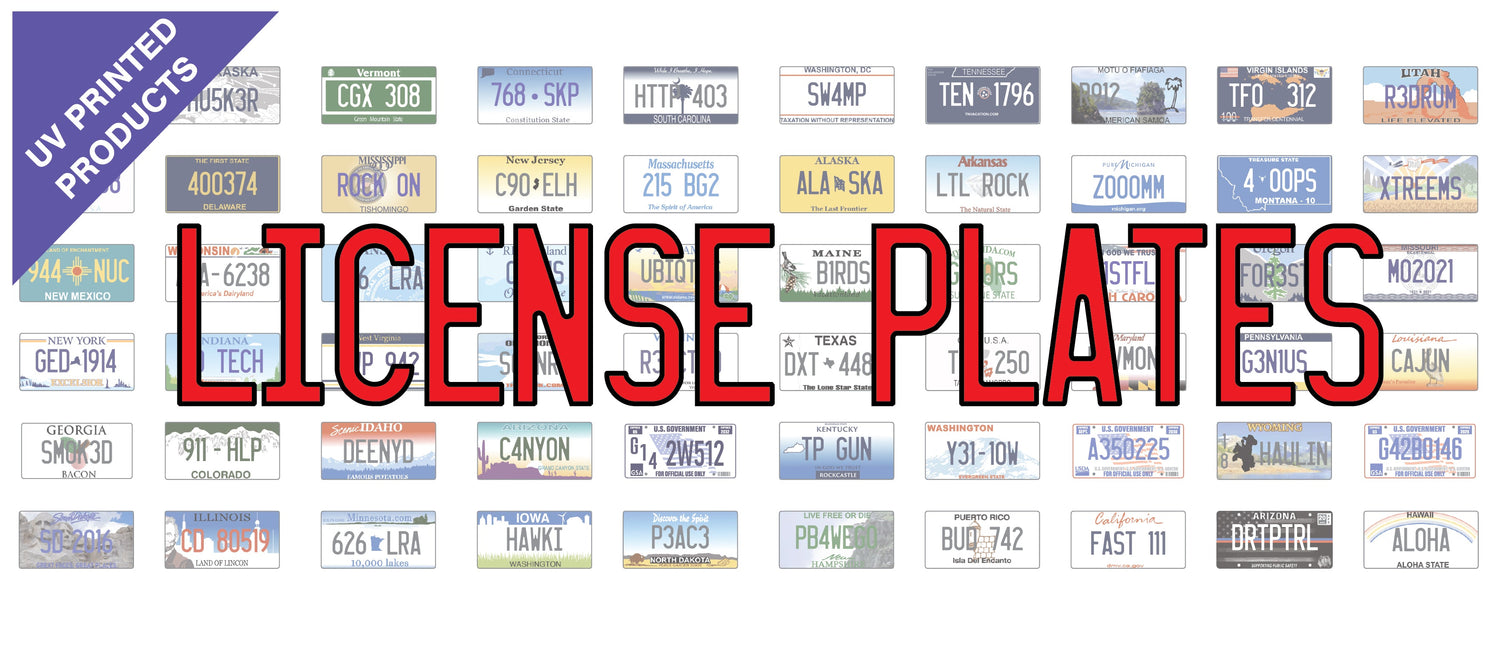 UV License Plates