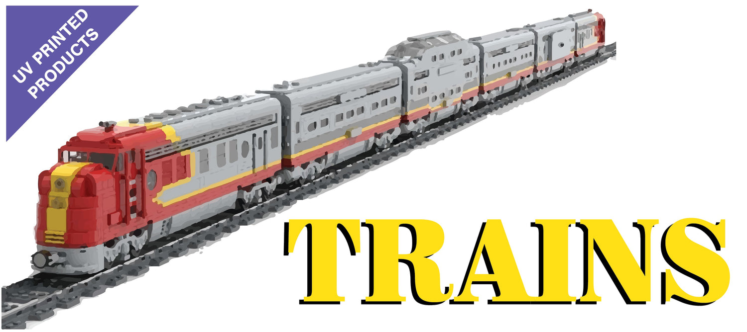 UV Trains Printed Parts