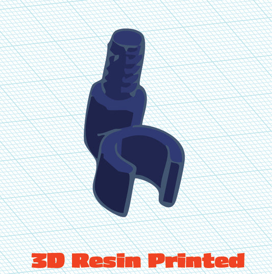 3mm Tube to Hose Clip Connector  90 Horizontal (10 Pack)