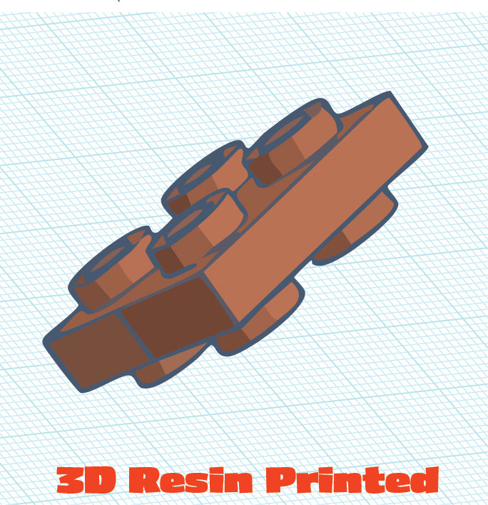 3D Printed 2x2 Double Plate (5 Pack)