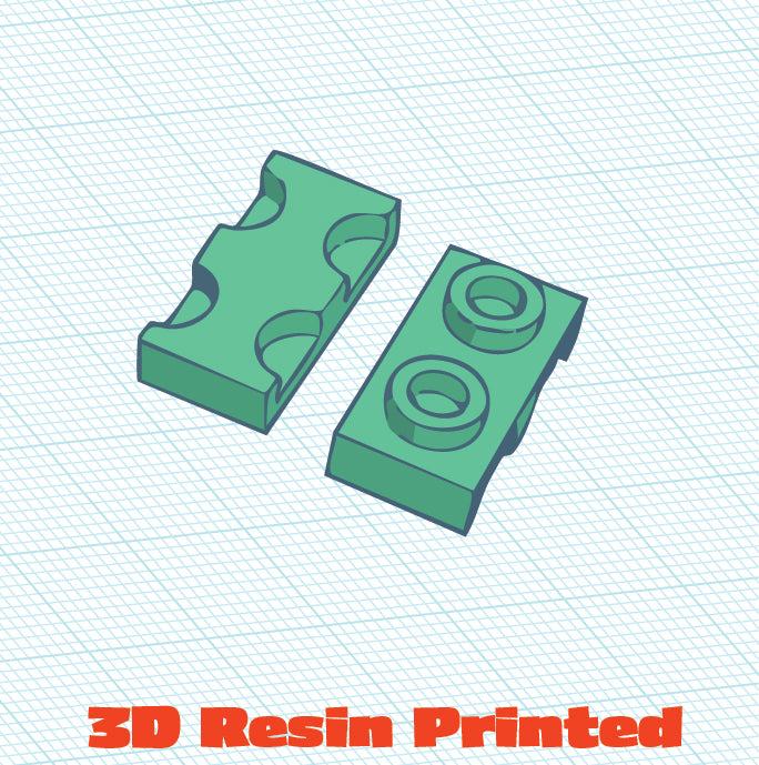 3D Printed Offset Jumper 1x2 (10 Pack)