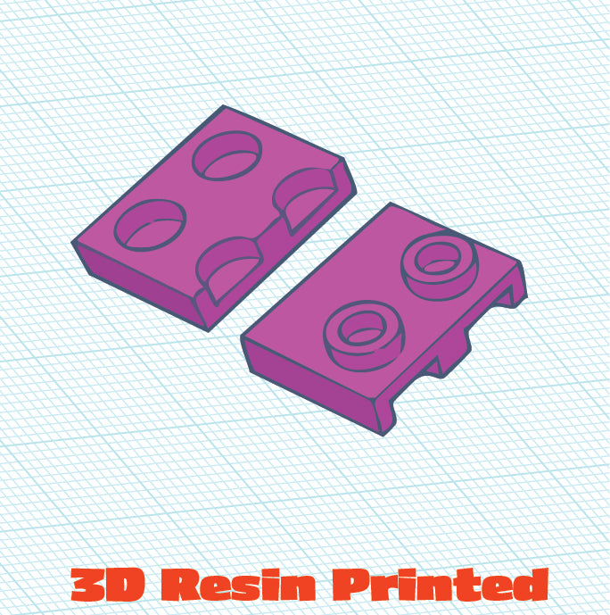 3D Printed Offset Jumper 2x2/3 (10 Pack)