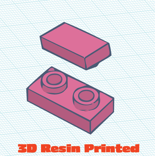 3D Printed 1x2 Inverted Tile (10 Pack)