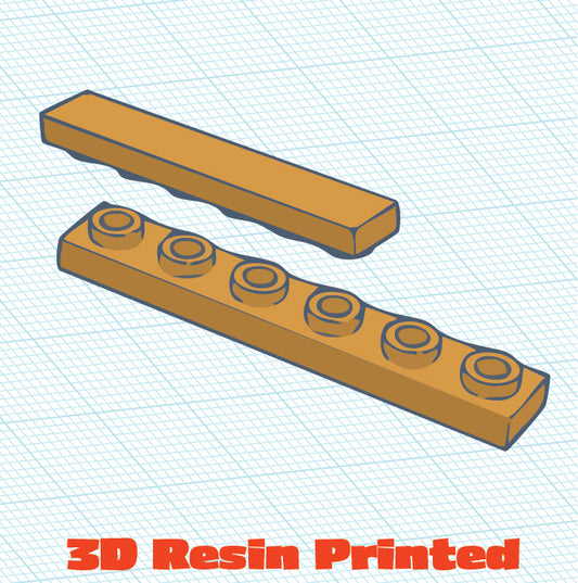 3D Printed 1x6 Inverted Tile (10 Pack)
