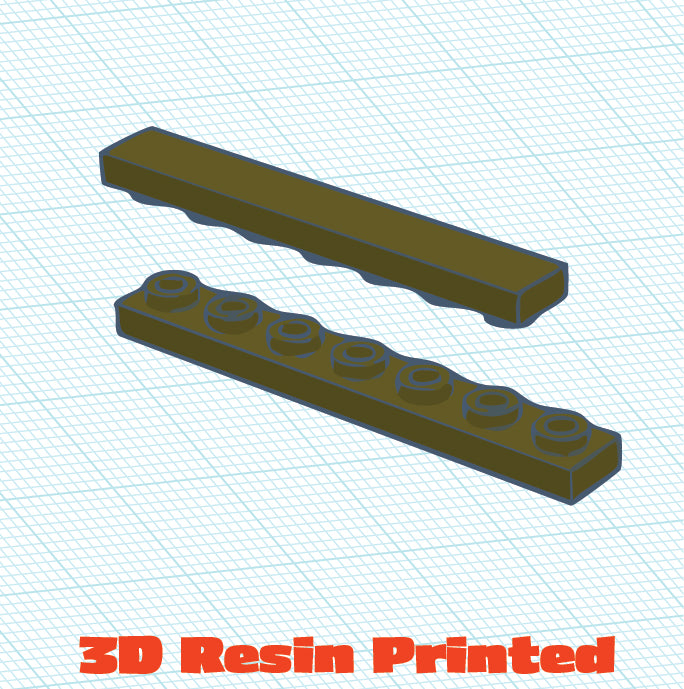 3D Printed 1x7 Inverted Tile (10 Pack)