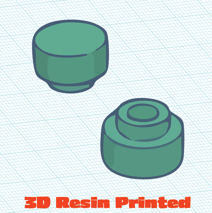 3D Printed 1x1 Round Inverted Tile (10 Pack)