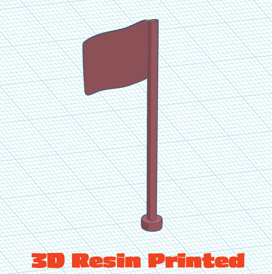 3D Printed Flag Type 2 Wavy (4 Pack)