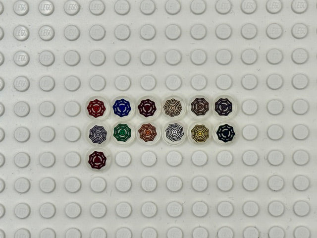 Valves 1x1 Clear Round Tile: Style 4