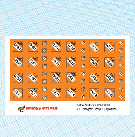 GHS Pictogram Group 2 (Explosives)