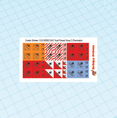 GHS Truck Placard Group 2 (Flammable)