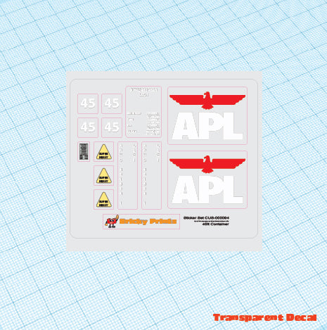 Intermodal Container Set Style 1: 45ft