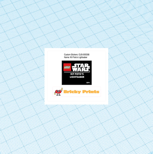 Custom Replacement Sticker Set: Kit Lightsaber