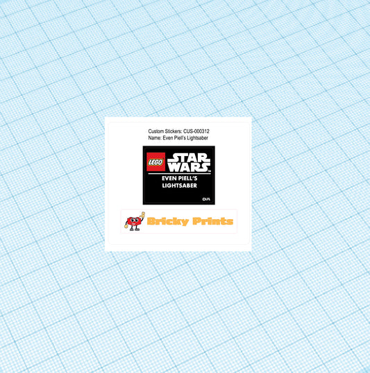 Custom Replacement Sticker Set: Even Lightsaber