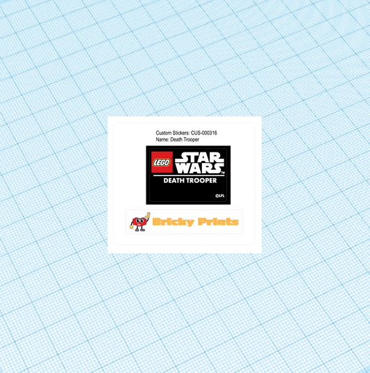 Custom Replacement Sticker Set: Death Trooper