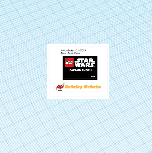 Custom Replacement Sticker Set: Captain Enoch