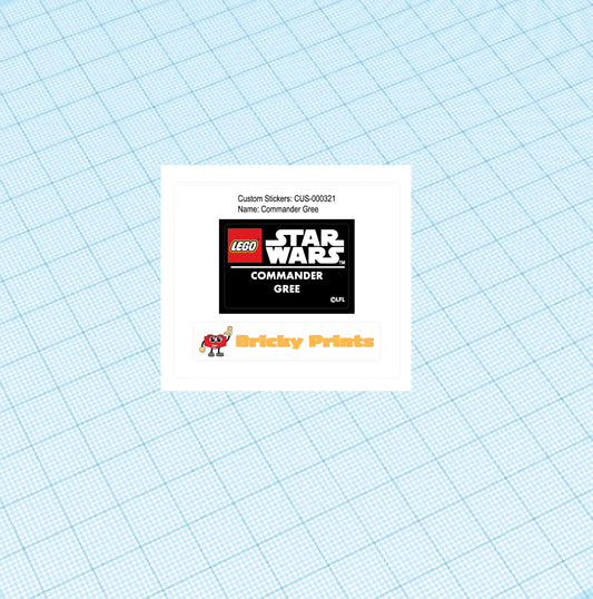 Custom Replacement Sticker Set: Commander Fox