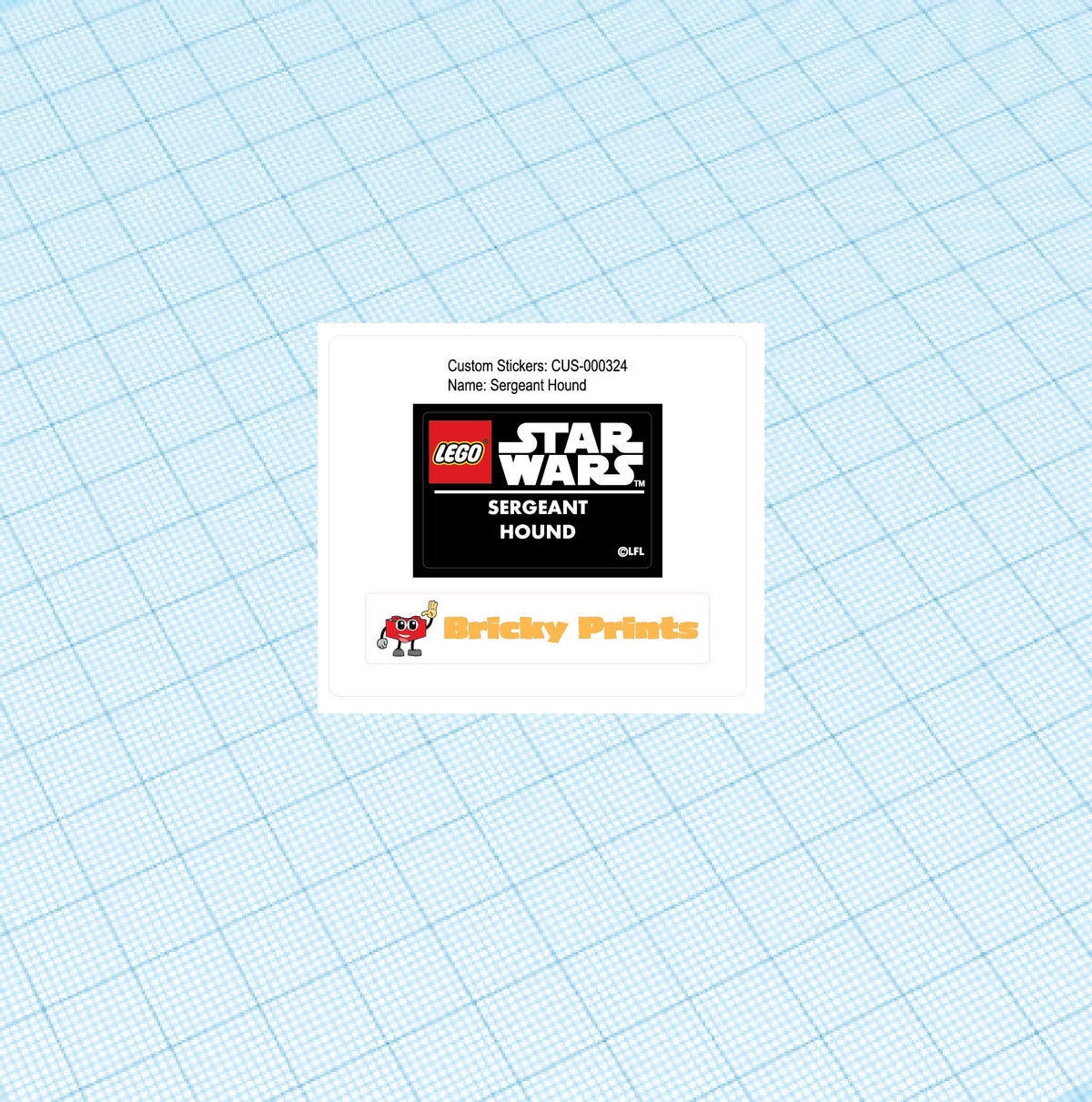 Custom Replacement Sticker Set: Sergeant Hound