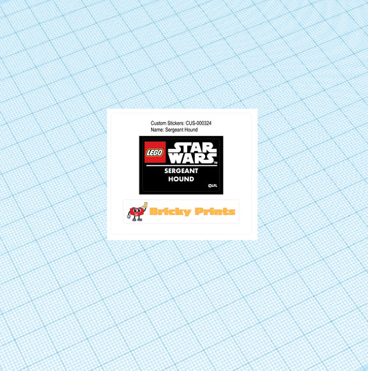 Custom Replacement Sticker Set: Sergeant Hound