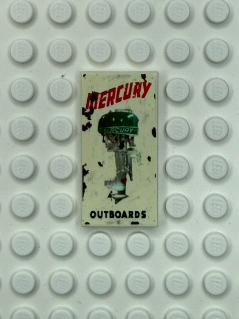 UV Printed Signs 2x4 Tile: Vintage Mercury