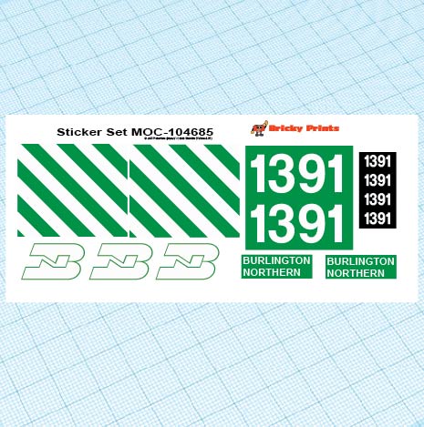 MOC-104685 GP15 Burlington Northern